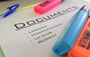 Documents inscriptions nouvelle saison 2026-2027